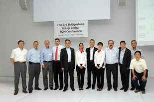 Masaaki Tsuya, CEO, fifth from left, Kazuhisa Nishigai COO, sixth from right with Burgos Plant Presenters